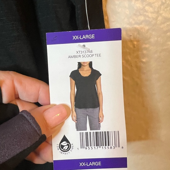 Social Standard By Sanctuary Women's Amber Scoop Neck Tee NWT XXL - Picture 4 of 4